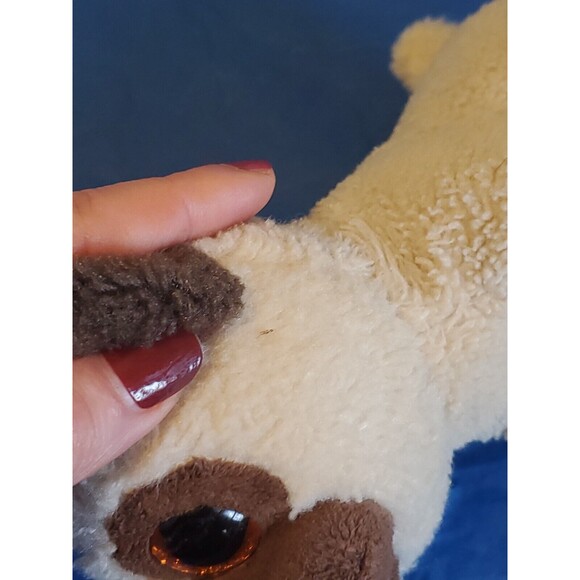 Velve Ty Rufus The Pug Stuffed Animal Puppy Dog Plush Toy Glitter Eyes 2016 - Picture 14 of 15